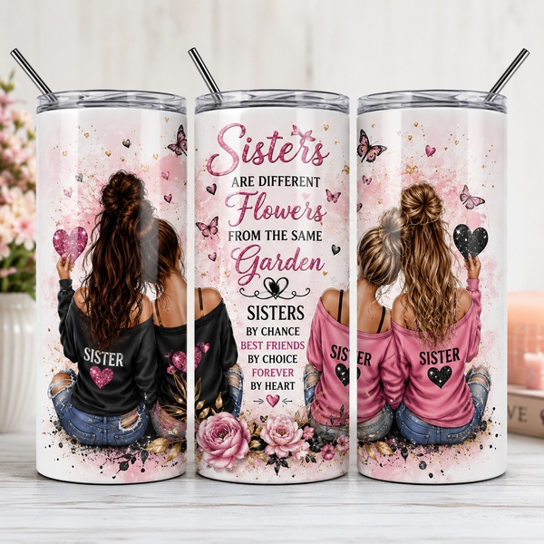 💕 Sisters 20 oz Skinny Tumbler