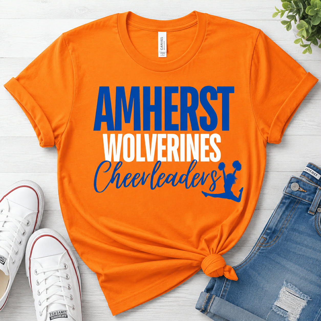 AMHERST FOOTBALL CHEER SHIRT