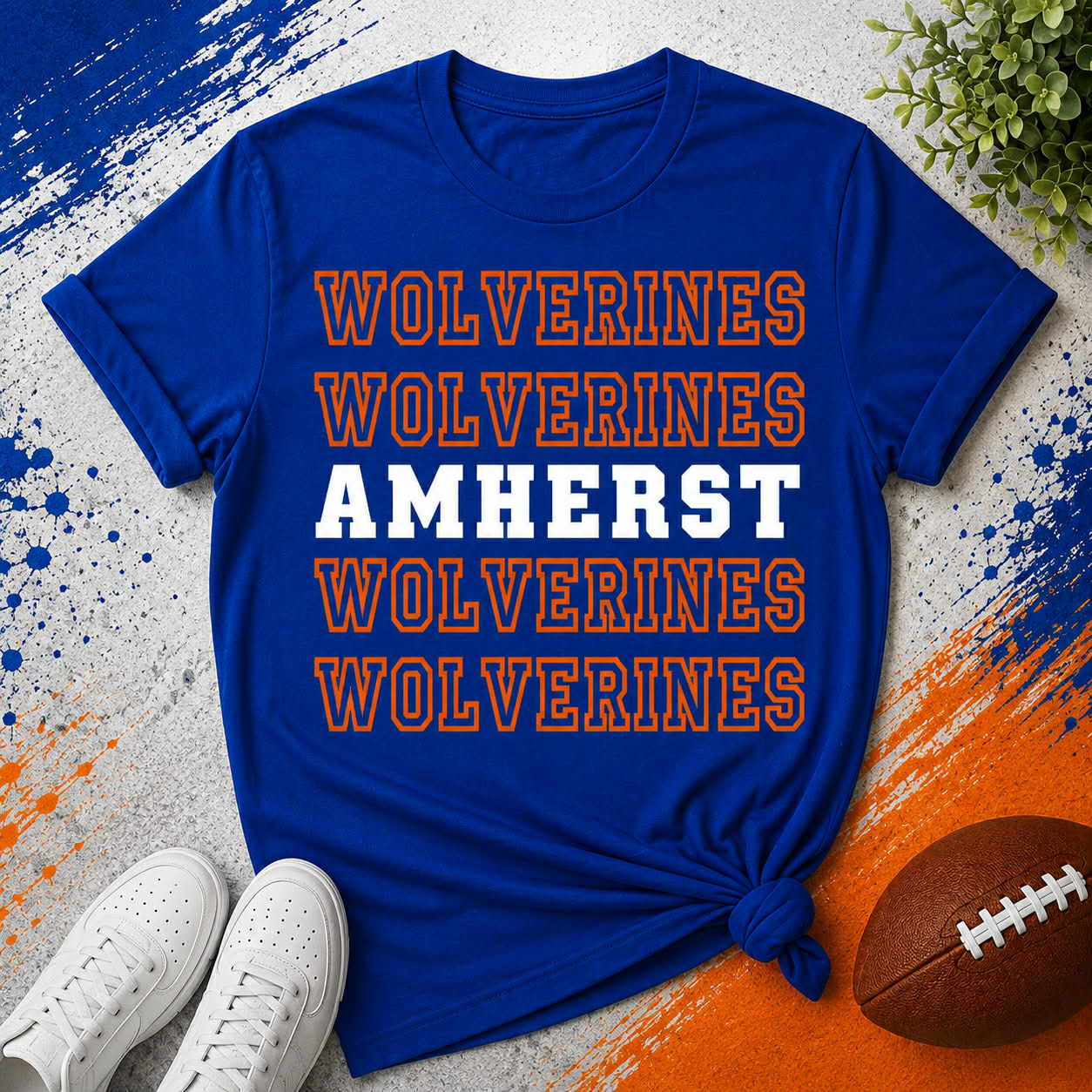 AMHERST STEP AND REPEAT WOLVERINE T-SHIRT
