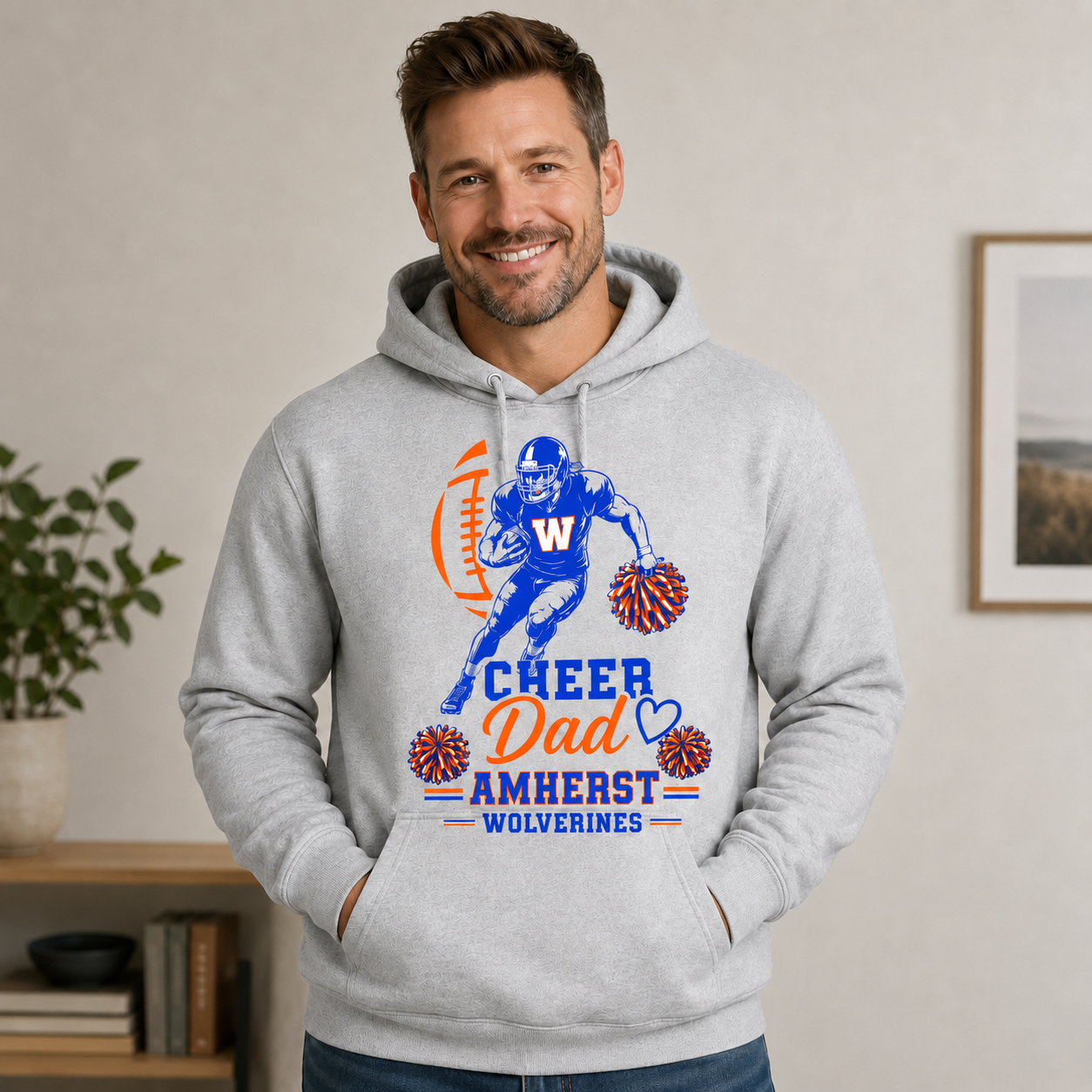 CHEER DAD AMHERST HOODIE