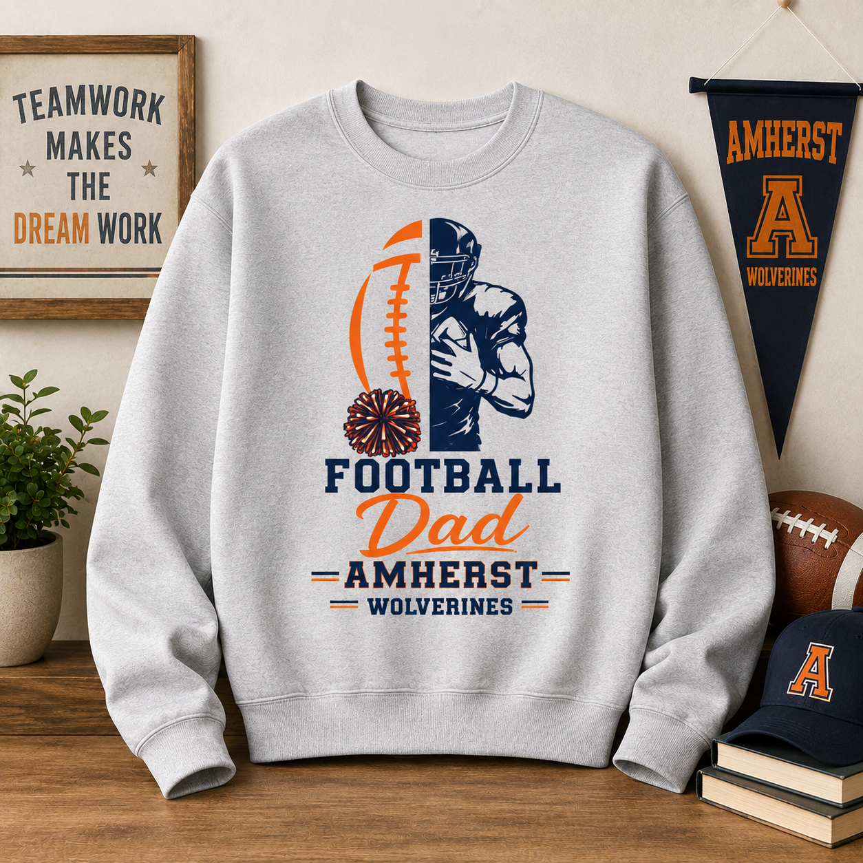 Amherst Football Dad Sweatshirt