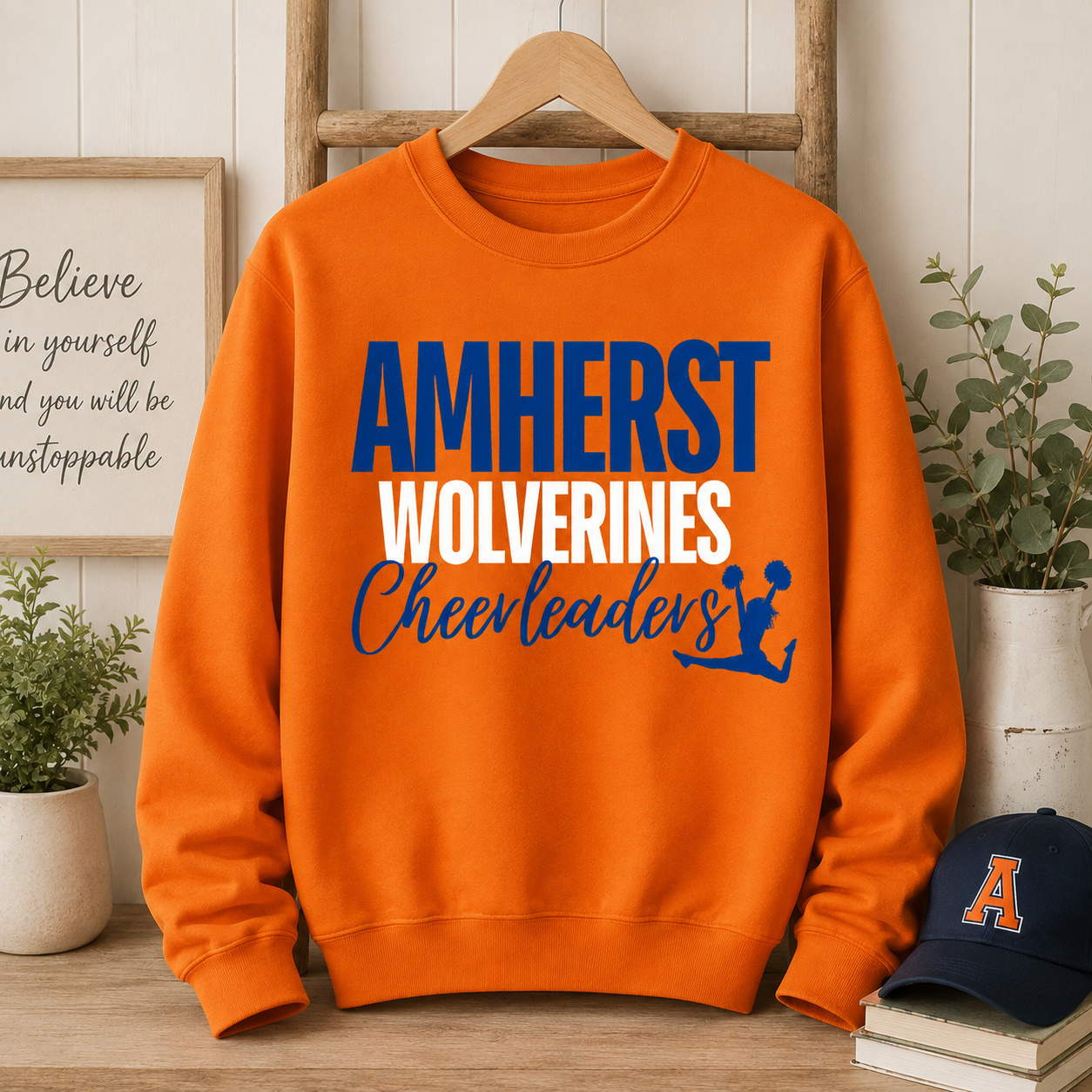 Amherst Wolverines Cheerleaders Sweatshirt