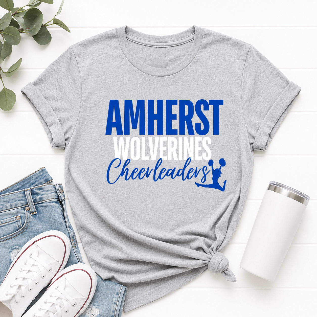 AMHERST FOOTBALL CHEER SHIRT