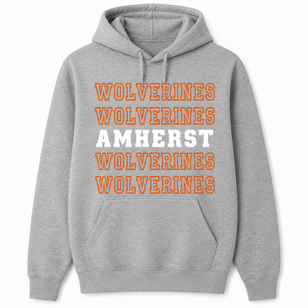 AMHERST STEP AND REPEAT WOLVERINE HOODIE