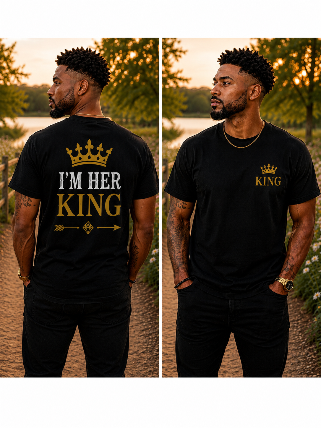 I’m Her King  Matching Couple T-Shirts 👑❤️