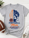Amherst Wolverines Mom Football Tee