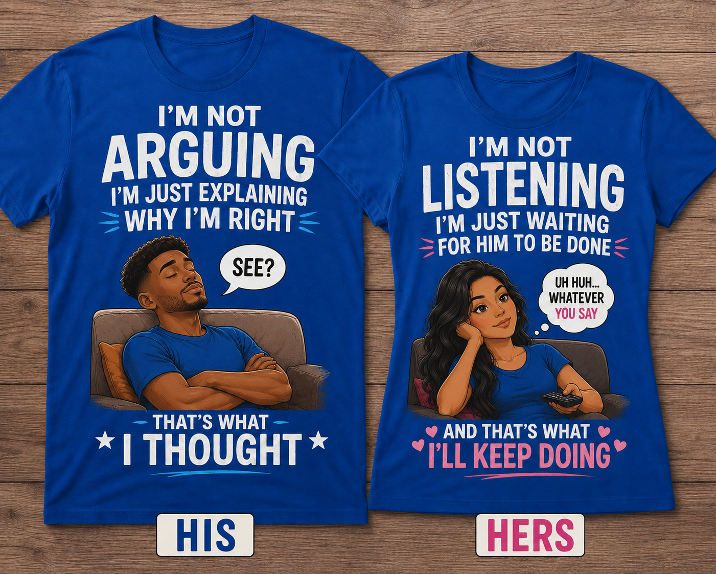 ❤️😂 Hers  Couple Shirts