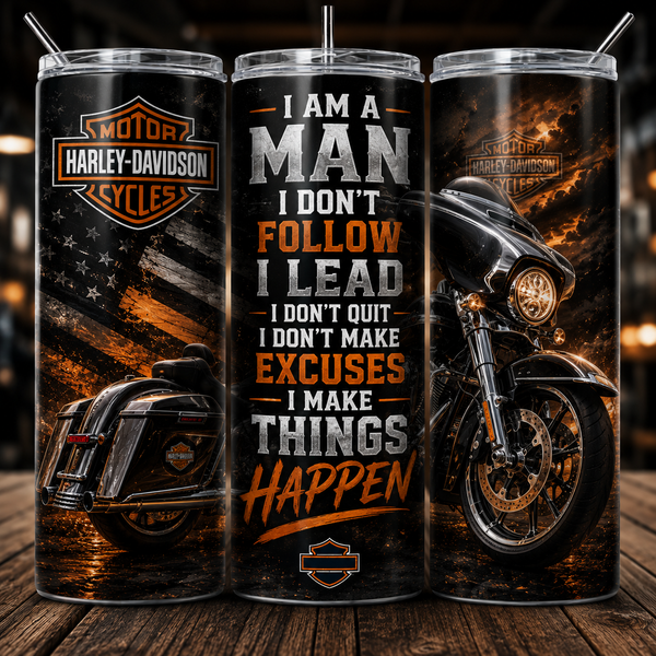 🏍️ Original Harley-Davidson® Inspired 20 oz Skinny Tumbler