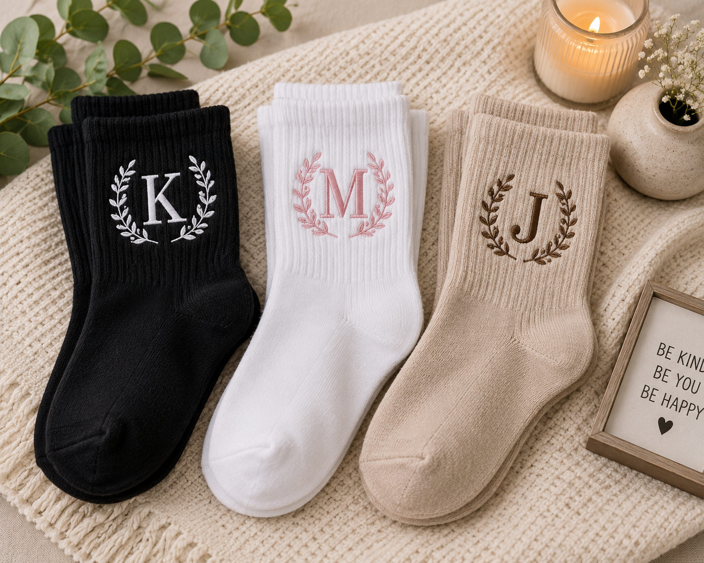🧦 Personalized Embroidered Socks