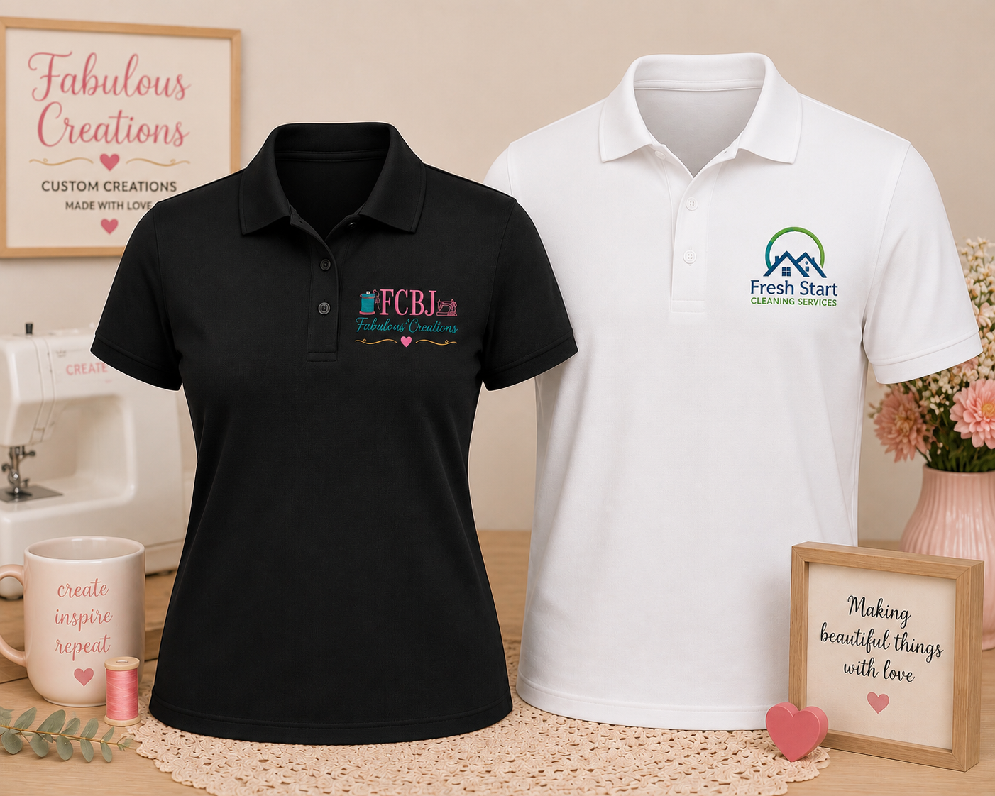 👕 Personalized Embroidered Polo Shirt