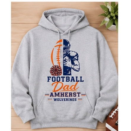 Amherst Wolverines Dad Spirit Hoodie