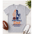 Amherst Wolverines Dad Football Tee
