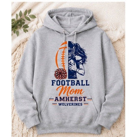 Amherst Wolverines Mom Spirit Hoodie