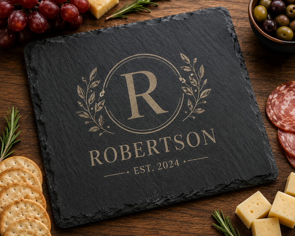 Personalized Slate Charcuterie Board